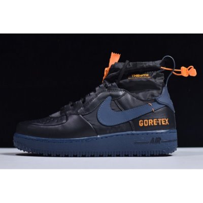 Nike Erkek Air Force 1 High Wtr Siyah / Mavi Kaykay Ayakkabı Türkiye - V9CJ5BWX